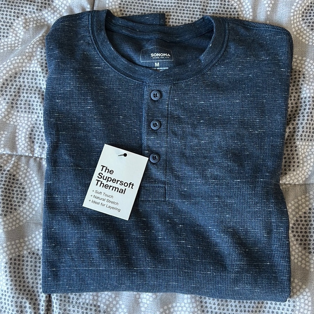 Sonoma mens knit long sleeve shirt